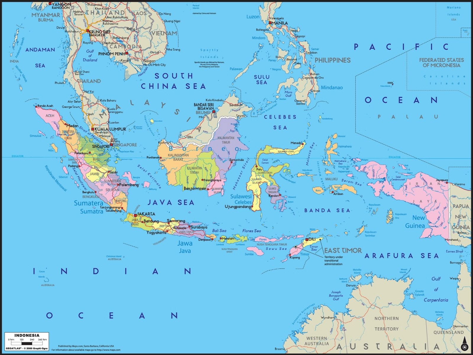indonesian map