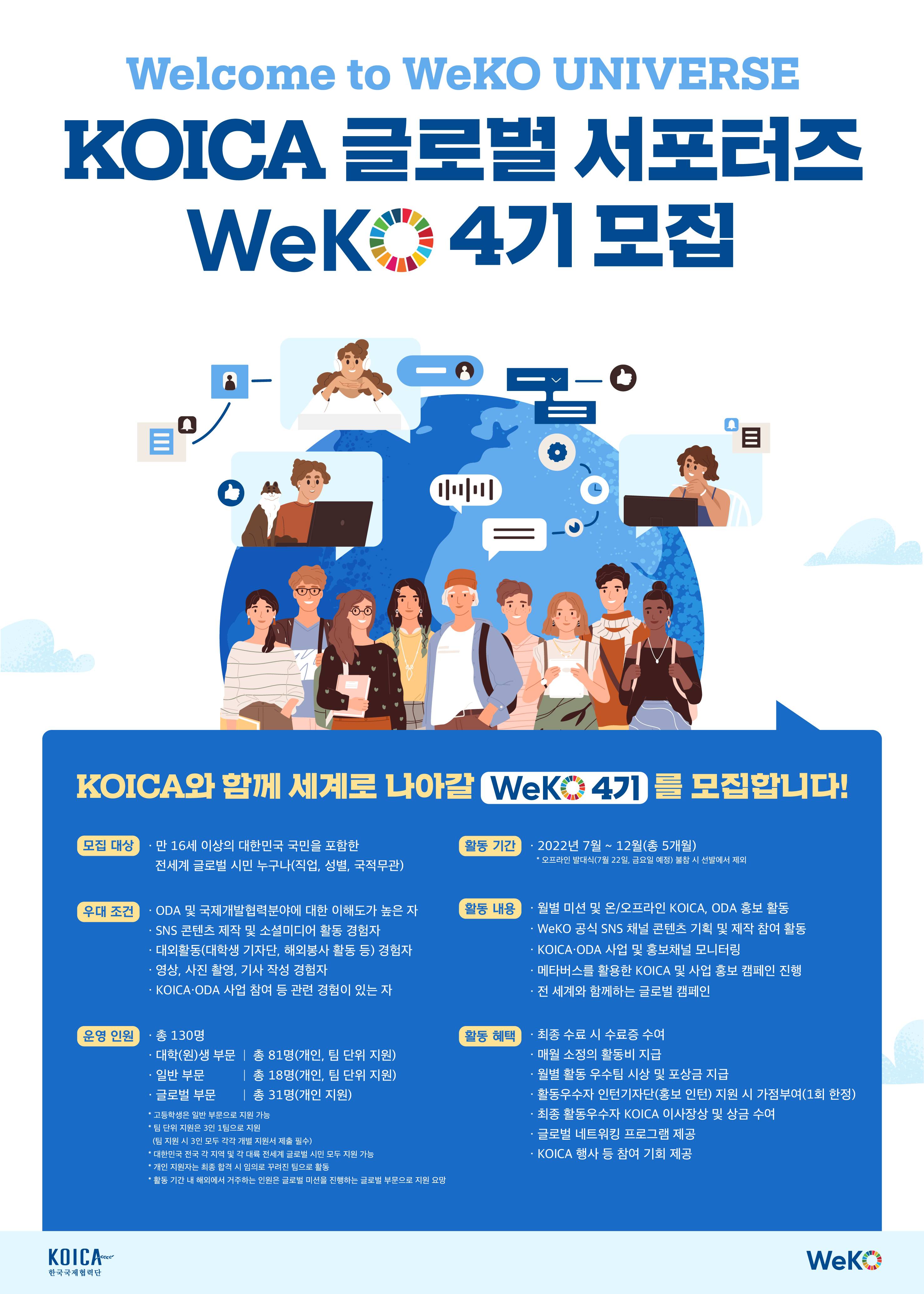 KOICA_글로벌_서포터즈_WeKO_4기_모집